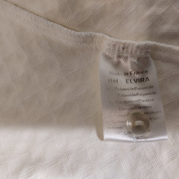 White  Rayure  Paris zip textured jacket - Picture 2 of 3